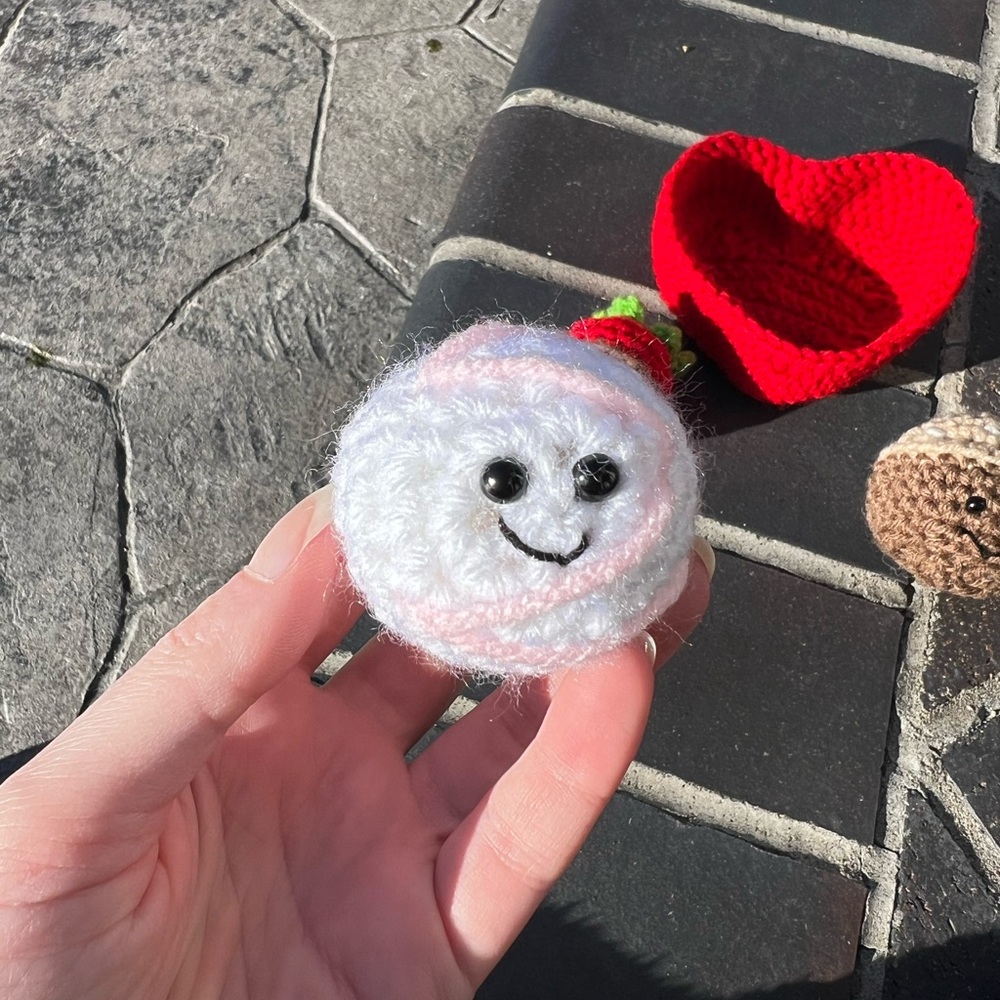 Hand Crocheted Valentines Heart Box of Chocolates - Picture 10 of 17